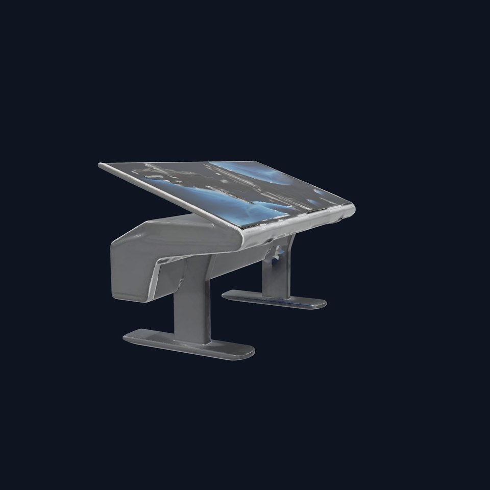 Futuristic Interactive Display Table Model Pack